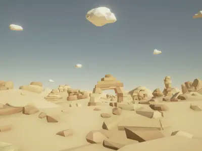 Low Poly Rocks Full Packs Low-poly 3D model