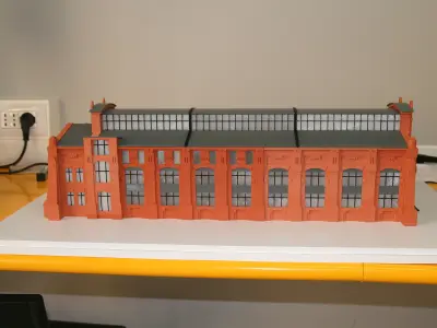 Industrial Building 3DPrint Ready 3D print model