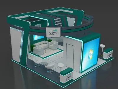 Exhibition Booth 6x6  3D model
