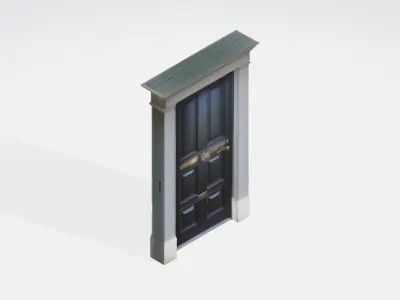 Door 2 Low-poly 3D model