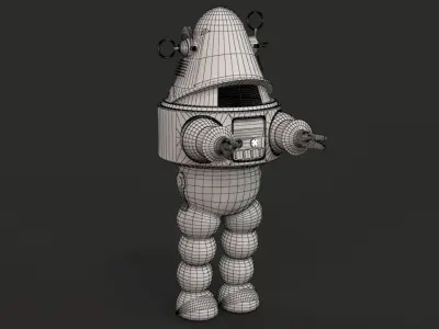 Robby The Robot Low-poly 3D model
