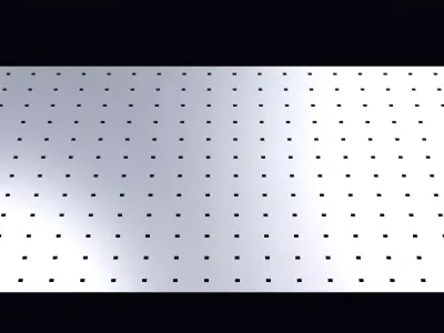 Perforated panel with 2 percent opening 25O108 3D model