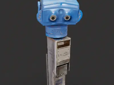 Panorama Coin-operated Binocular Low-poly 3D model