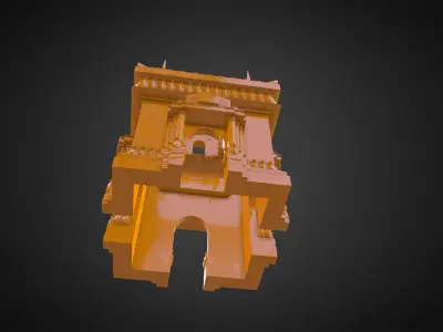  lamp Patuxay Laos  3D print model