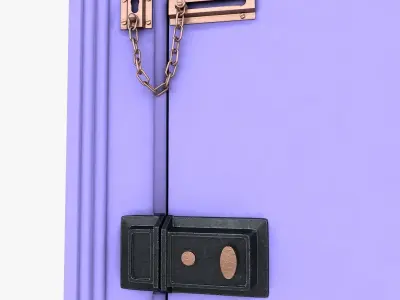 Apartment Door 3D model
