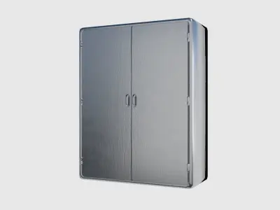 Metal Cabinet Pack Low-poly 3D model