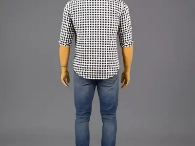 Casual Outfit for Men 3D model