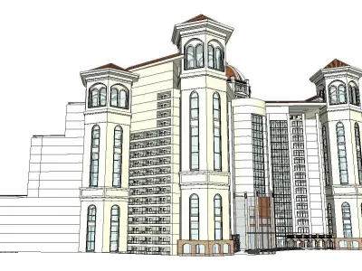 vacation spot-Resort-Fashion Leisure Hotel-0266 3D model