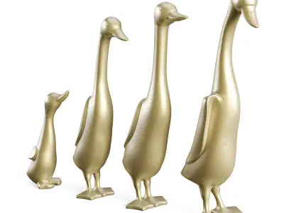 Perri Gold Duck 3D model