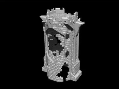 Ravenhill from The Hobbit Inspired tower Free 3D print model