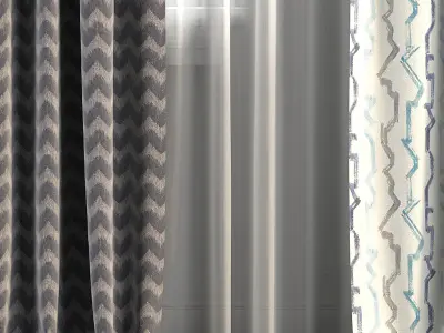 Curtain Set 262 3D model