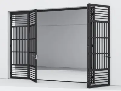 Aluminium door 53 3D model