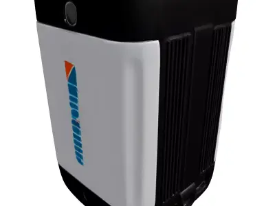 Industrial Electronic Power Unit Device Low-poly 3D model