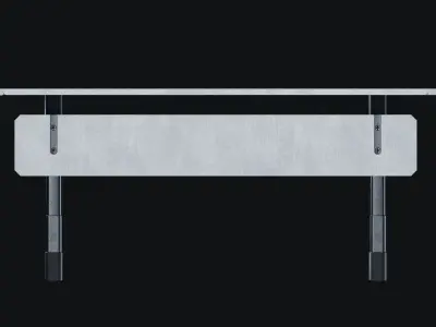 Sci-Fi Desk 01 Low-poly 3D model