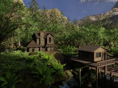 Jungle Scene 3D model