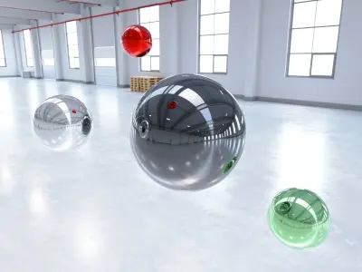 HDRI - Industrial Warehouse Interior 12 Texture