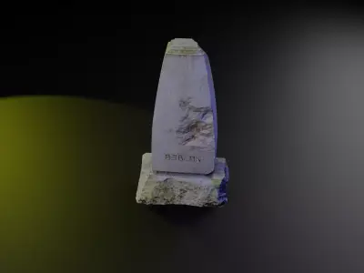   Roman stone  Low-poly 3D model