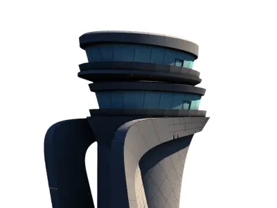 Istanbul 3rd Airport Tower - Istanbul Yeni Havalimani Kulesi 3D model