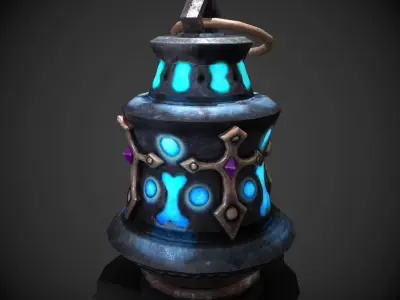 magic lamp Free low-poly 3D model