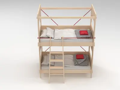 Bunk Bed 3D model