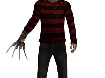 Freddy Krueger Low-poly 3D model