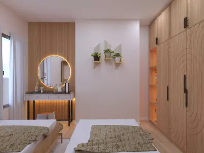 Bedroom Interior Designs Low-poly 3D model