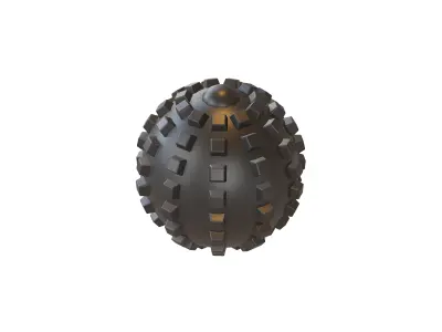 Massage Ball v1 001 Low-poly 3D model