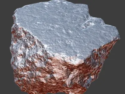 Concrete Debris Low-poly 3D model