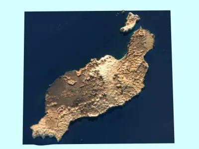 Lanzarote Island 3D model