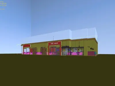 Business Restaurants - 968 3D model