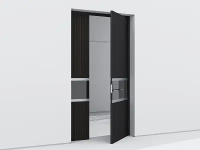 Aluminium door 80 3D model