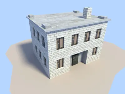 city building Low-poly 3D model