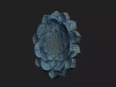 lotus manufacturing luxury classic baroque vintage goldleaf 3D print model