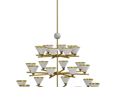 Cleo Three Tier Chandelier by Lalume 3D model