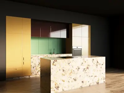 21-Kitchen9 glossy 2 3D model