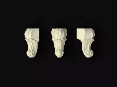 leg High quality 3d models for processing on a cnc machine 3D model 6