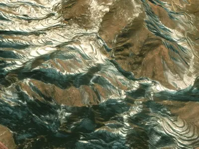 Mountain landscape 3D model