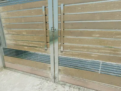 Metall Gates x2 3D model