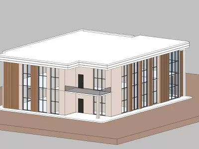 Simple Revit House v2 3D model