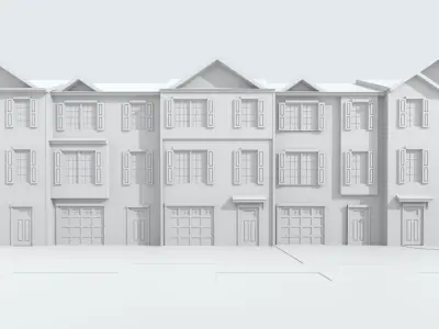 Cape Cod House 13 3D model