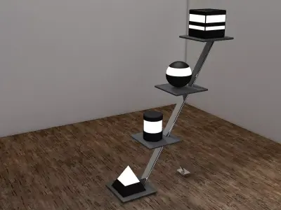 Geometric Lamps Free 3D model