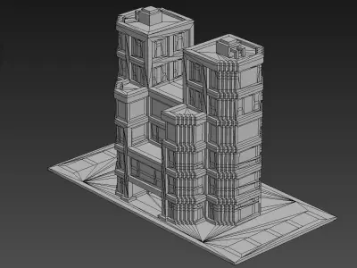 House Voxel - 30 Low-poly 3D model