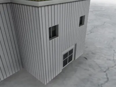 LFMN Hangar 1 Low-poly 3D model