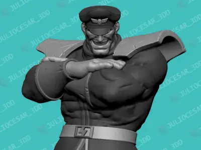Street Fighter - M Bison Shadaloo dictator 3D print model