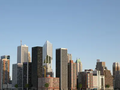 Park City Low-poly 3D model