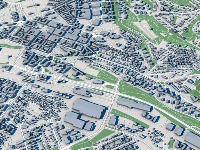 Lahti City Finland 3D model