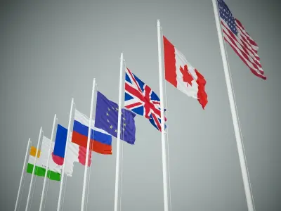 Flags asem 3D model