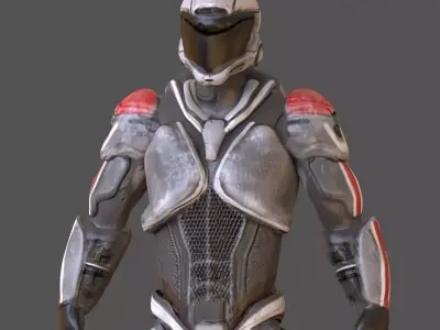 Sci fi Character  Low-poly 3D model