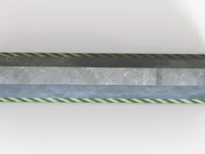 Road Barrier 2 Free low-poly 3D model