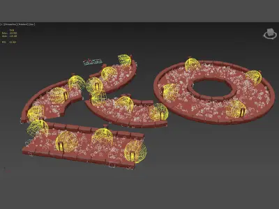 rock light set 3D model